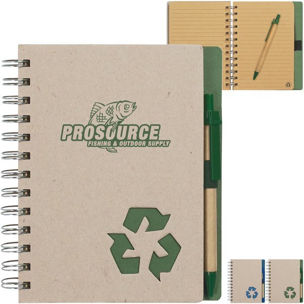 Eco-Rich 5" X 7" Spiral Notebook & Pen