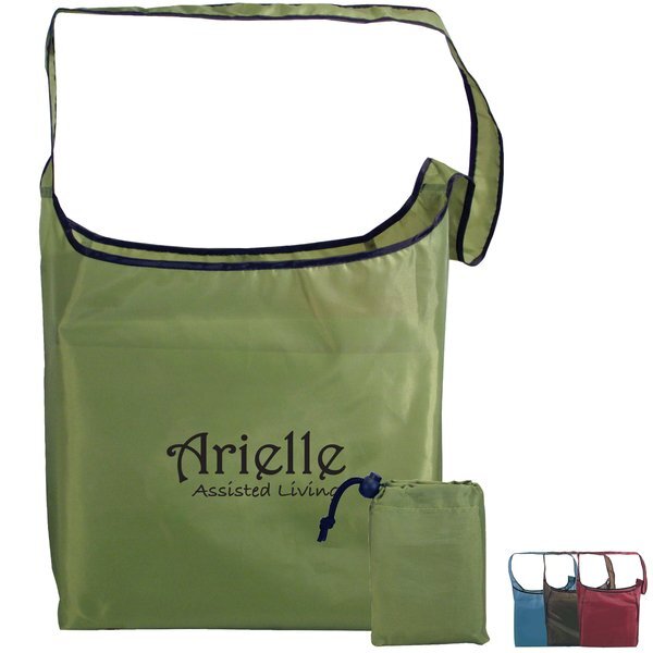Fold-Away Recycled PET Sling Tote