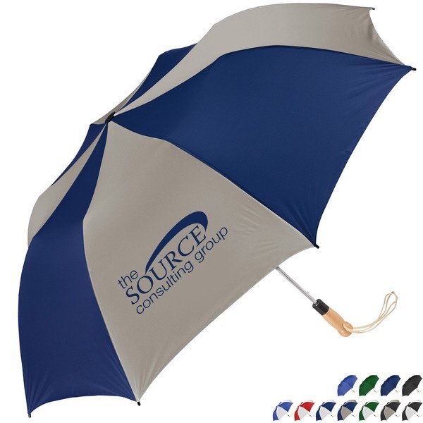 Golf Size Auto Open Folding Umbrella, 58" Arc