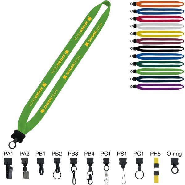 Cotton Lanyard with O-Ring Attachment - 3/4"