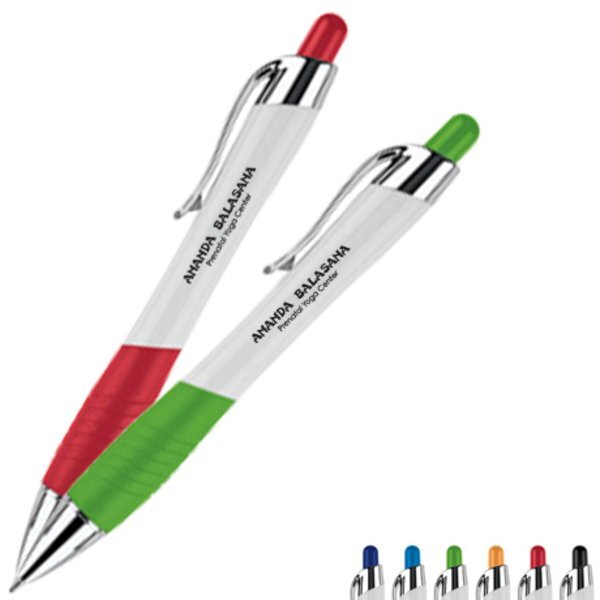 Two Tone Color Curvaceous Ballpoint Pen