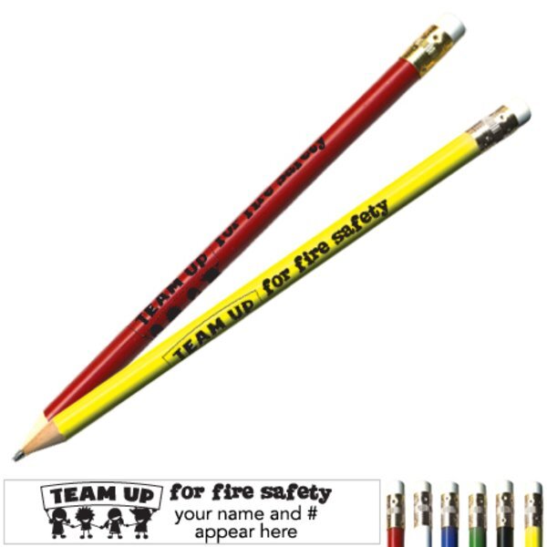Team Up For Fire Safety/Kid Design Pricebuster Pencil