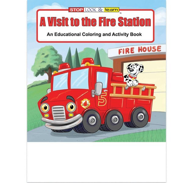 A Visit To The Fire Station Coloring Book, Stock