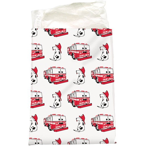 Fire Dog and Firetruck Scatter Bag, 7-1/4" x 10", Stock