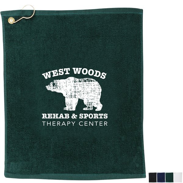 Lightweight Terry Velour Golf Towel, 1.3 lb