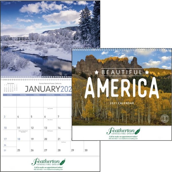 Beautiful America Wall Calendar
