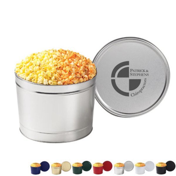 Two Way Popcorn Tin - Butter & Cheese,  1.5 Gallon