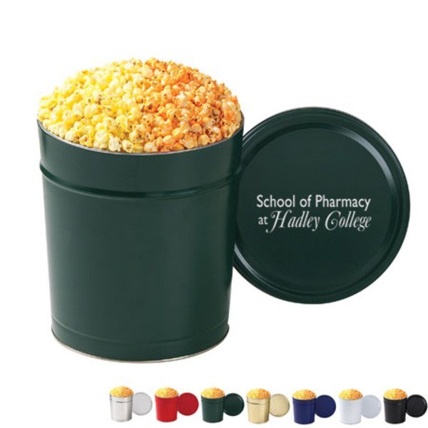 Two Way Popcorn Tin - 3-1/2 Gallon