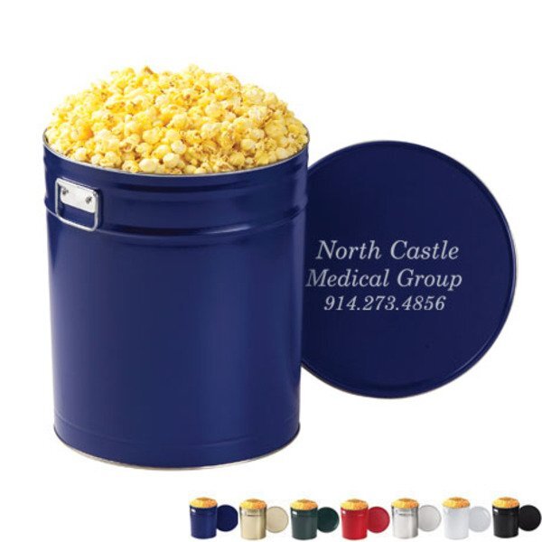 Old Fashioned Popcorn Tin - 6-1/2 Gallon