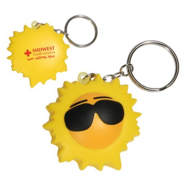 Cool Sun Key Chain