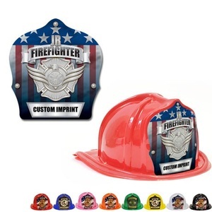 Chief's Choice Kid's Firefighter Hat, Serve & Protect Silver Shield Chief's Choice Kid's Firefighter Hat, Serve & Protect Silver Shield