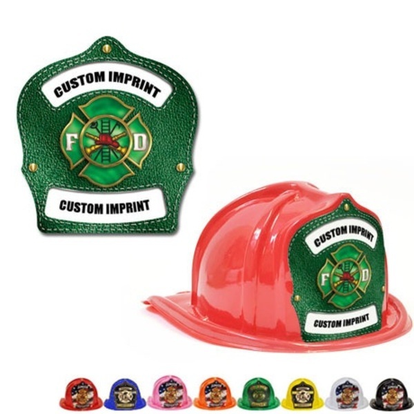 Chief's Choice Kid's Firefighter Hat, Green Maltese Design