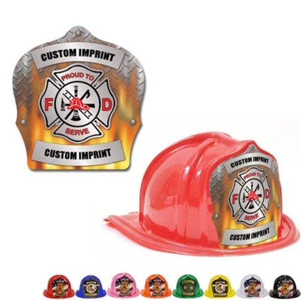 Chief's Choice Kid's Firefighter Hat, Flame Design