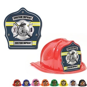 Chief's Choice Kid's Firefighter Hat, Fireman Design w/ Blue Background Chief's Choice Kid's Firefighter Hat, Fireman Design w/ Blue Background