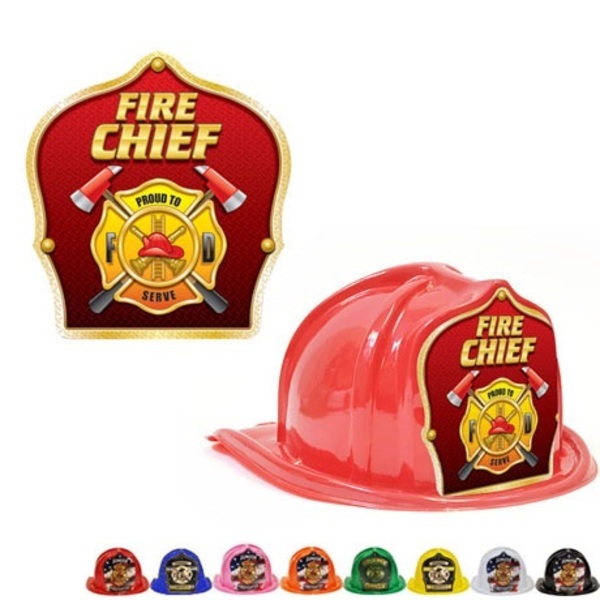 Chief's Choice Kid's Firefighter Hat, Fire Chief Gold Design, Stock