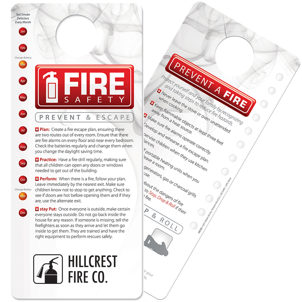 Kitchen Fire Safety Oven Mitt • Cooking Safety Promotional Items