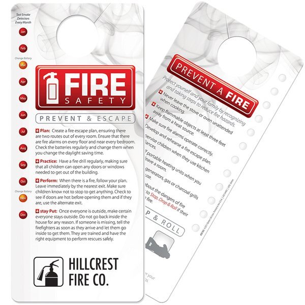 Fire Safety Hang Tag