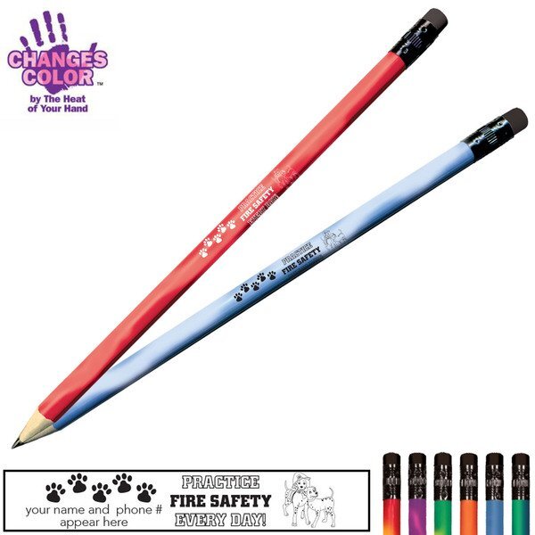 Practice Fire Safety Dalmatian Family Mood Color Changing Pencil