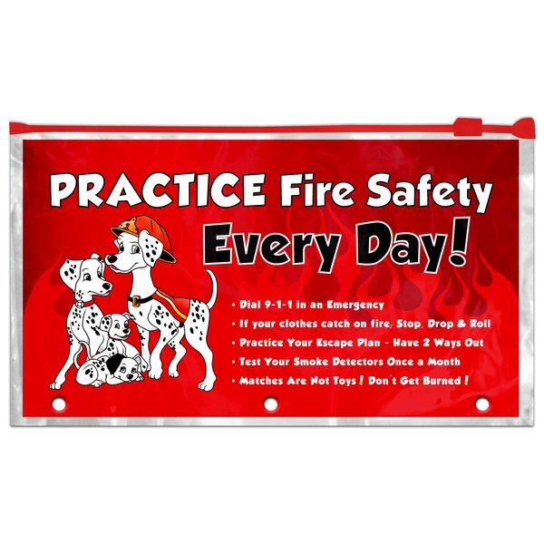 Practice Fire Safety Pencil Pouches, Stock