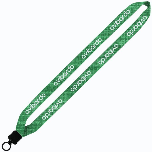 Dye-Sublimated Polyester Lanyard w/ O-ring Attachment, 3/4"