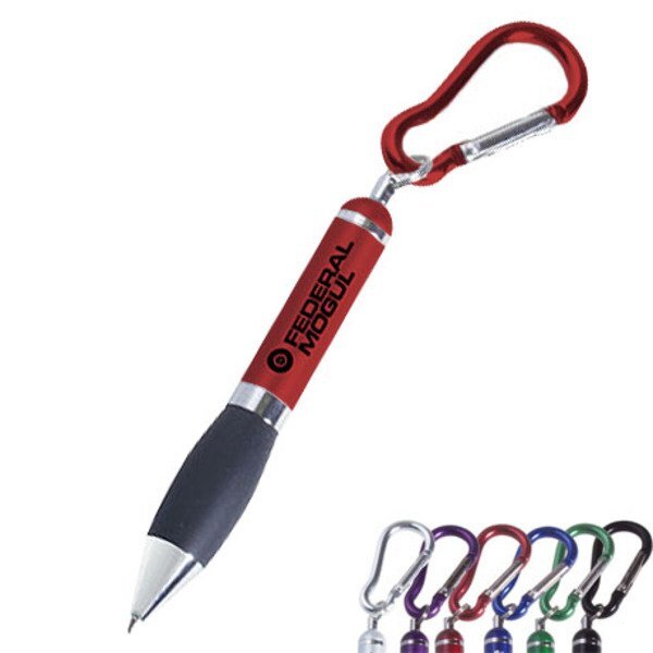 Mini Brass Pen w/ Carabiner Clip