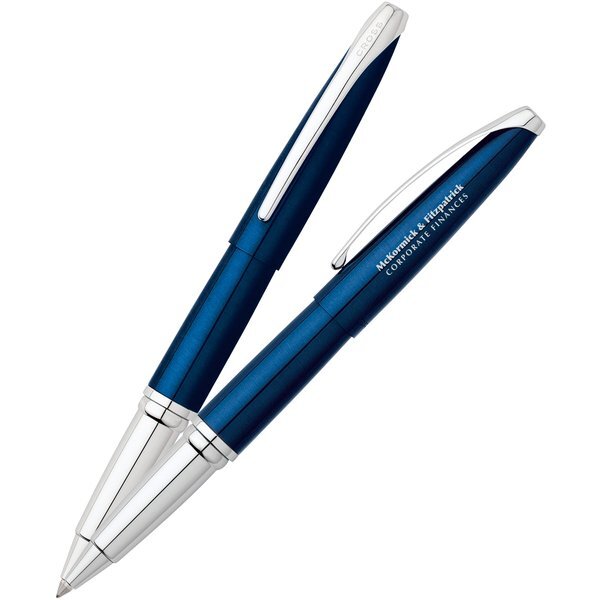 Cross® ATX Blue Lacquer Rollerball Metal Gift Pen