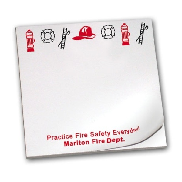 Practice Fire Safety Everyday, 50 Sheet Sticky Pad
