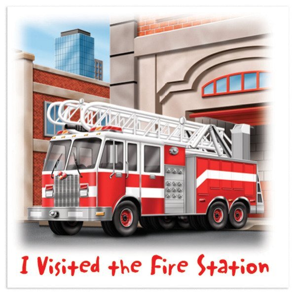 I Visited The Fire Station Temporary Tattoo, Stock