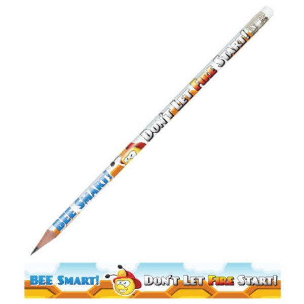 Bee Smart Don't Let Fire Start Full Color Pencil, Stock