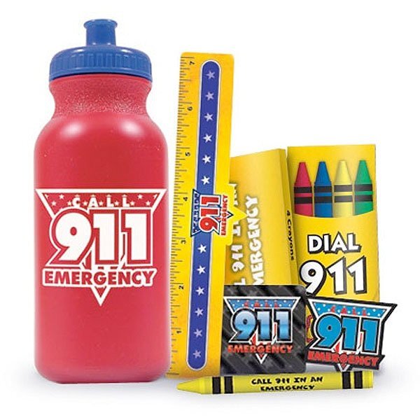 Call 911 Emergency 20 oz. Sport Bottle Kit, Stock