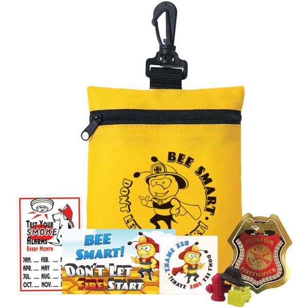 Bee Smart Zippered Clip Pouch Kit, Stock