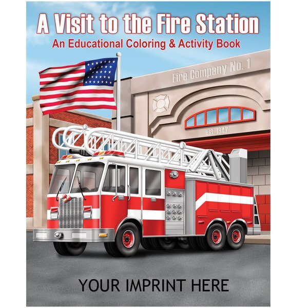 A Visit to the Fire Station Coloring & Activity Book
