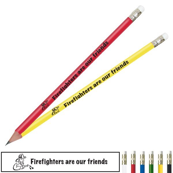 Fire Safety Pencil, Firefighters are our Friends, Stock