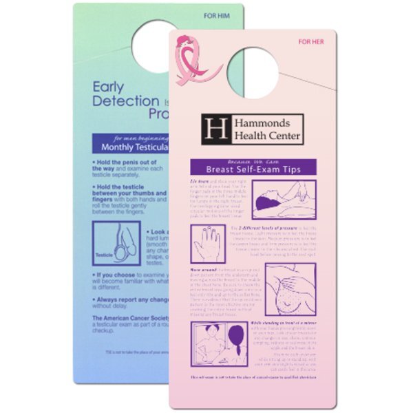 His & Hers Self-Exam Shower Card - Closeout, On Sale!
