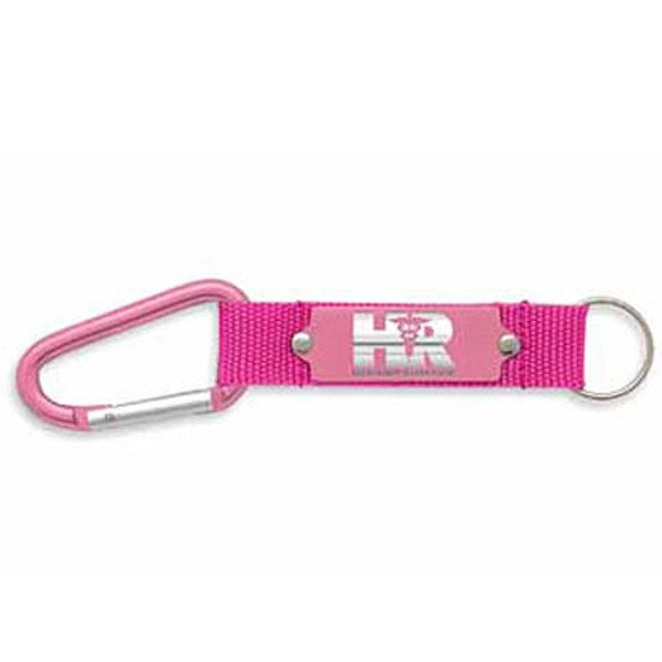 Pink Carabiner Strap Key Ring