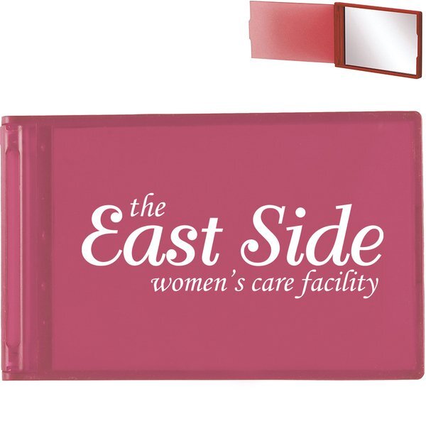Pink Rectangle Compact Mirror