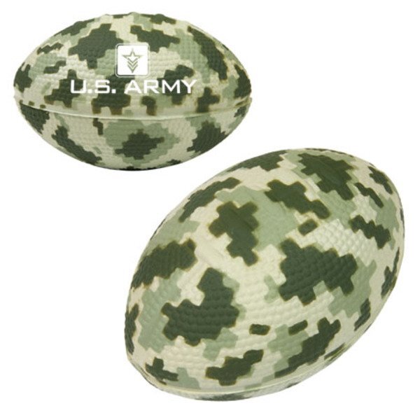 Camouflage Football Stress Reliever