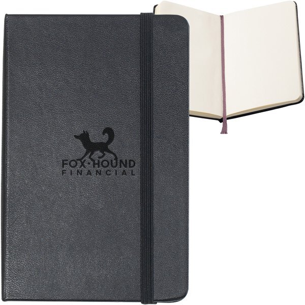 Moleskine® Hard Cover Unlined Pocket Notebook, 3-1/2" x 5-1/2"