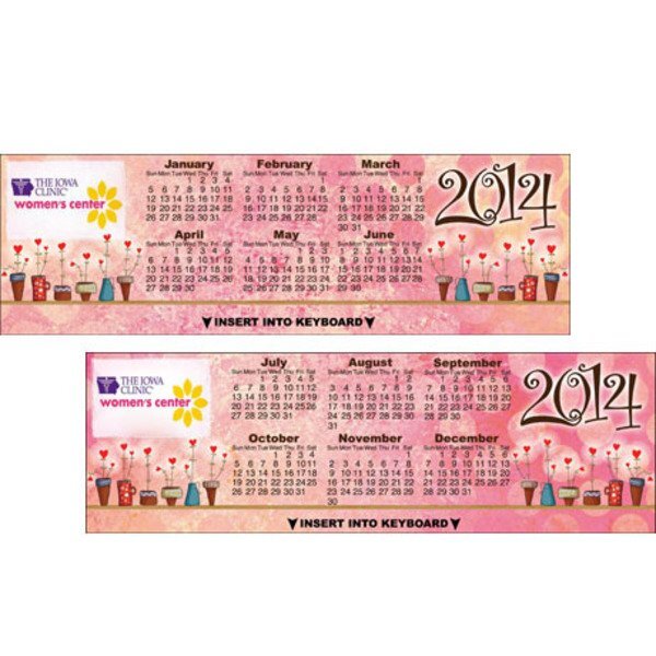 Fun Flower Pots Keyboard Calendar