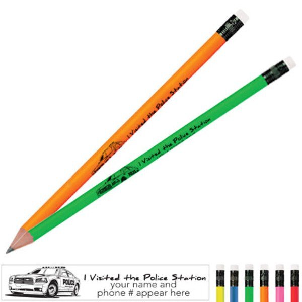 I Visited the Police Station Neon Pencil