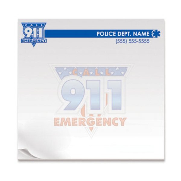 Call 911 Emergency, 25 Sheet Sticky Pad