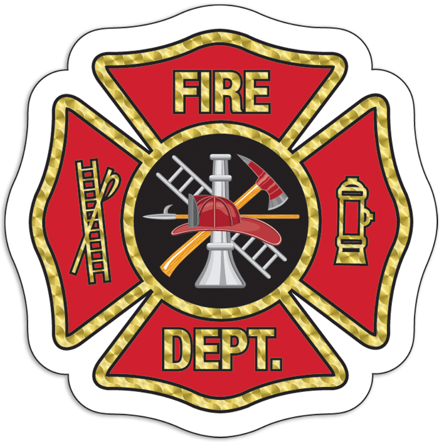Unterstützung Fire Department Oval Auto Magnet Thank A Firefighter 