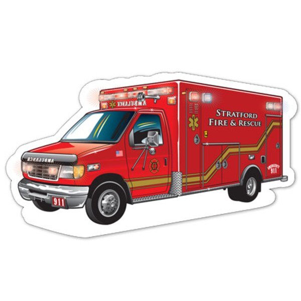 Ambulance Die-Cut Car Magnet