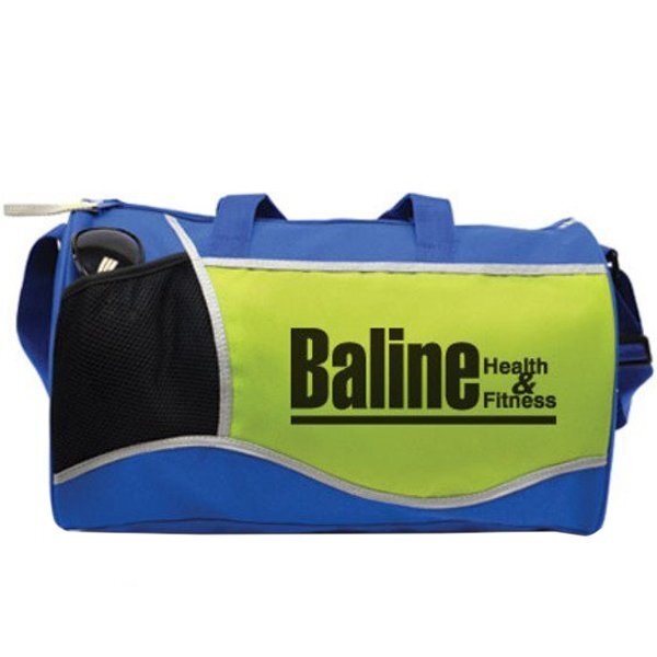 Limited Edition Lime/Royal Cross Sport Duffel, 17" - Closeout, On Sale!