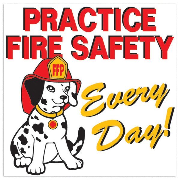 Practice Fire Safety Every Day Temporary Tattoo, Stock