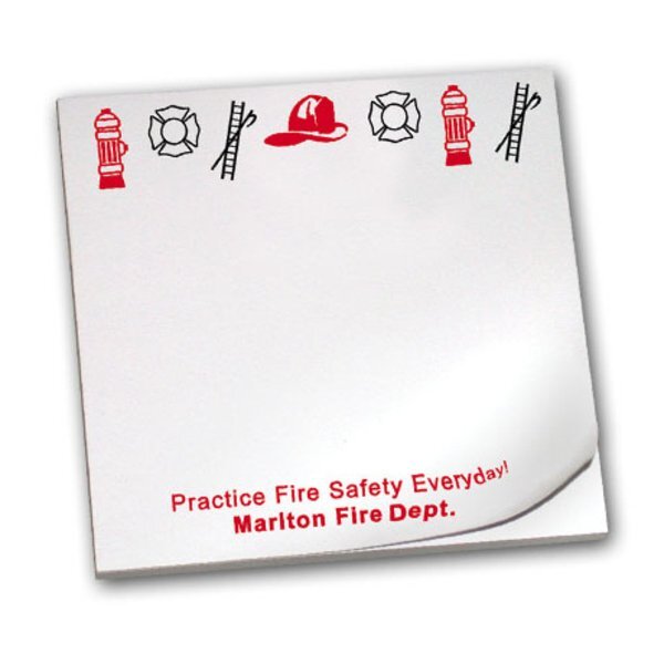 Practice Fire Safety Everyday, 25 Sheet Sticky Pad