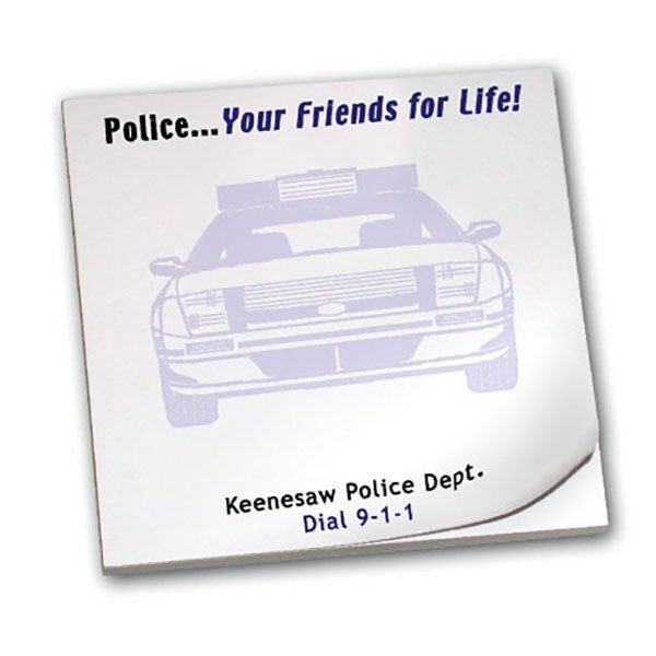Police... Your Friends for Life!, 25 Sheet Sticky Pad