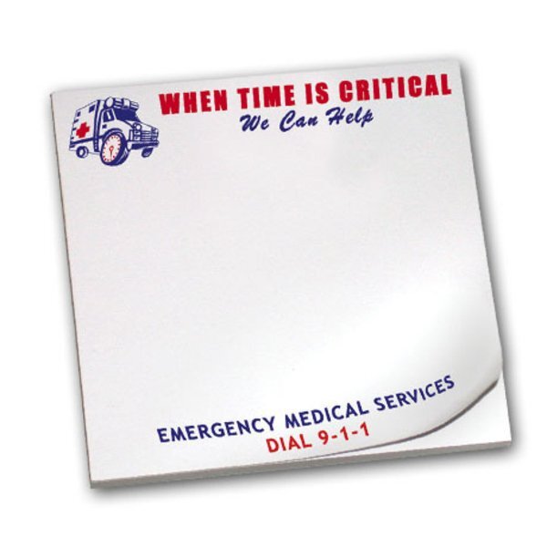 When Time is Critical We Can Help, 25 Sheet Sticky Pad