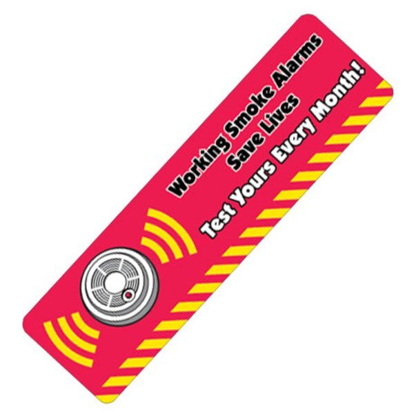 Working Smoke Alarms Save Lives Bookmark, Stock- Closeout, On Sale!