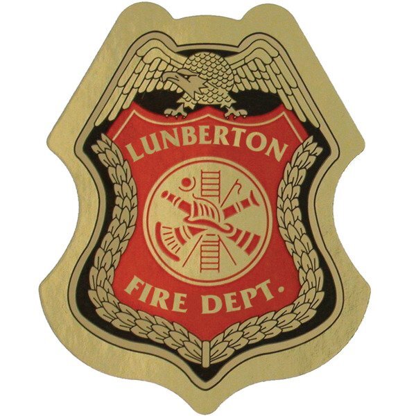 Junior Firefighter Foil Sticker Badge, Custom